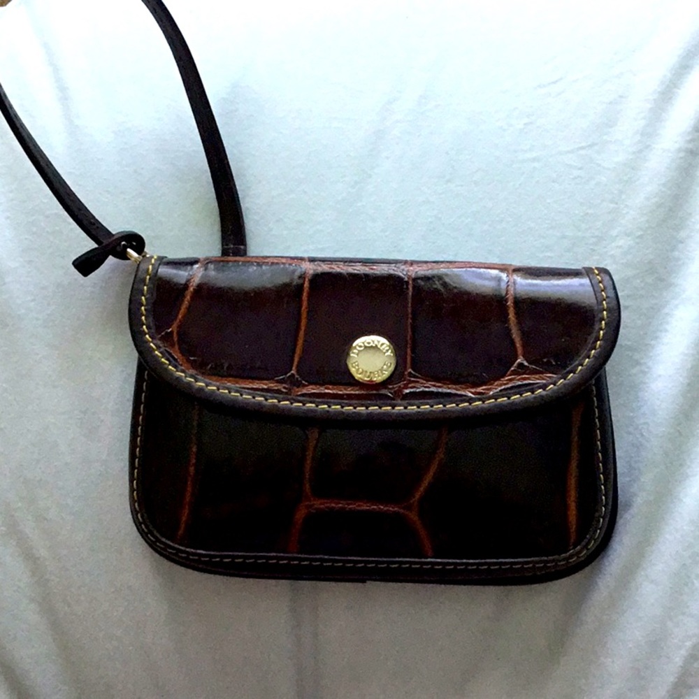 Dooney & Bourke embossed leather wristlet